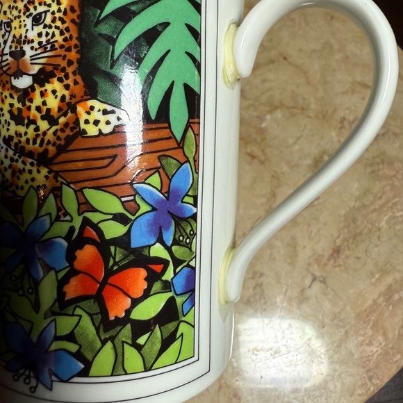 6 Dunoon Of Scotland Mugs Cheetahs~Kenya By Ruth Boden African Animal Stoneware* - Picture 15 of 16